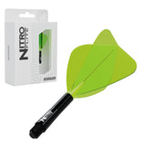 Red Dragon Nitro Flite Kite medium with black stem and yellow flight, with retail packaging
