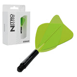 Red Dragon Nitro Flite Kite short with black stem and yellow flight, with retail packaging