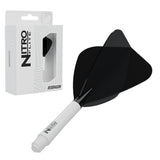 Red Dragon Nitro Flite Kite intermediate with white stem and black flight, with retail packaging