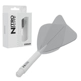 Red Dragon Nitro Flite Kite intermediate with white stem and clear flight, with retail packaging