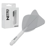 Red Dragon Nitro Flite Kite medium with white stem and clear flight, with retail packaging