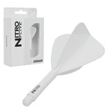 Red Dragon Nitro Flite Kite medium with white stem and white flight, with retail packaging