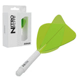Red Dragon Nitro Flite Kite intermediate with white stem and yellow flight, with retail packaging