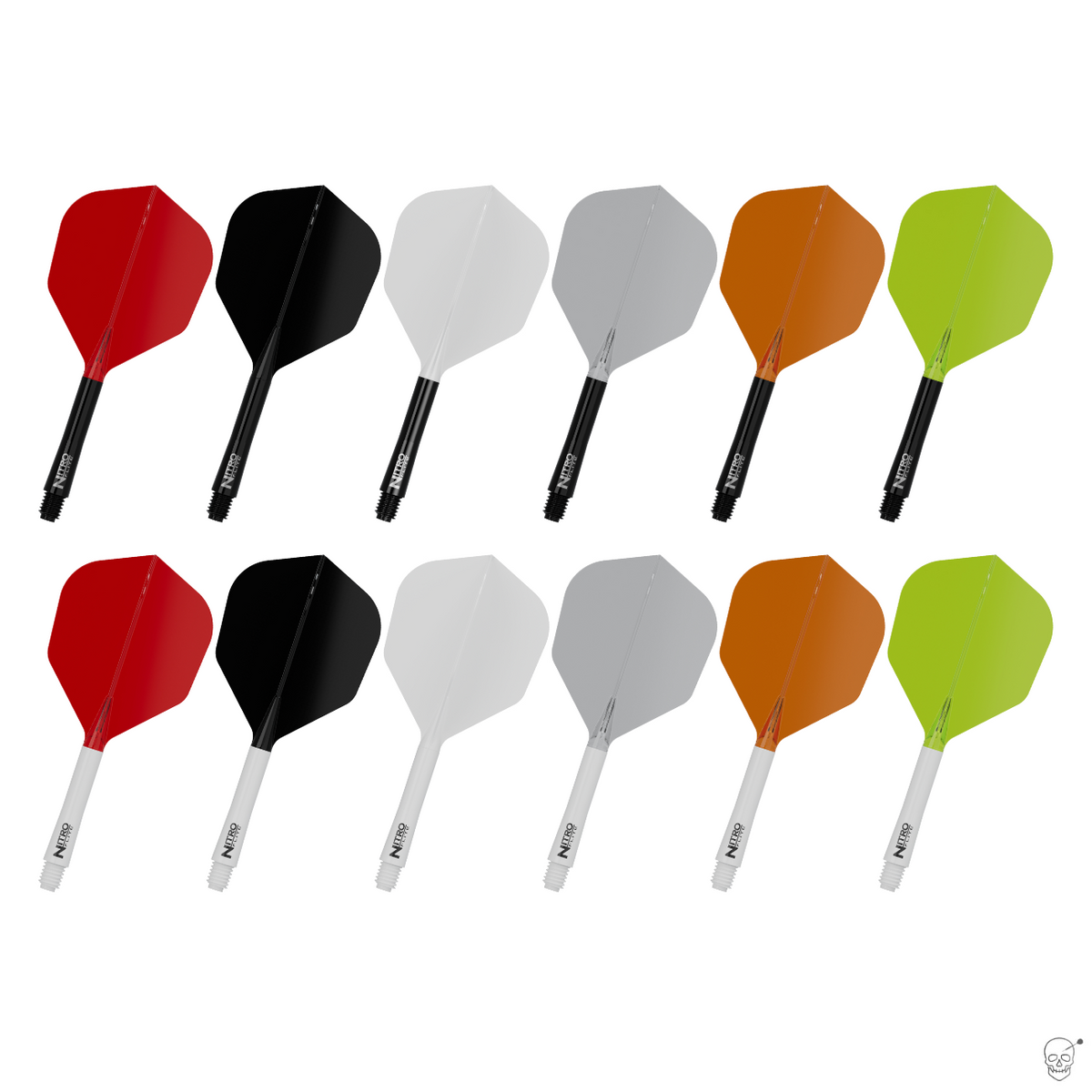 Red Dragon Nitro Flite No.6 integrated flight system in all 12 stem and flight colour combinations