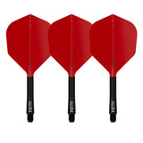 Set of three Red Dragon Nitro Flite No.6 integrated flights and shafts