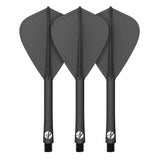 Shot Flight Deck Kite - Black flights and shafts