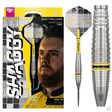 Scott Williams darts with packaging featuring a close-up of the player.