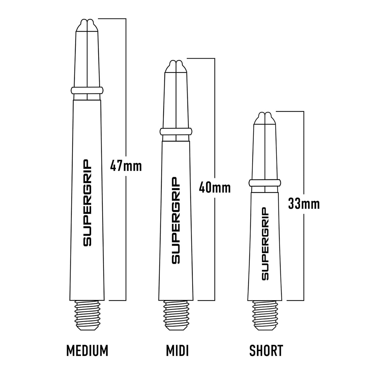 Harrows - Supergrip Shafts