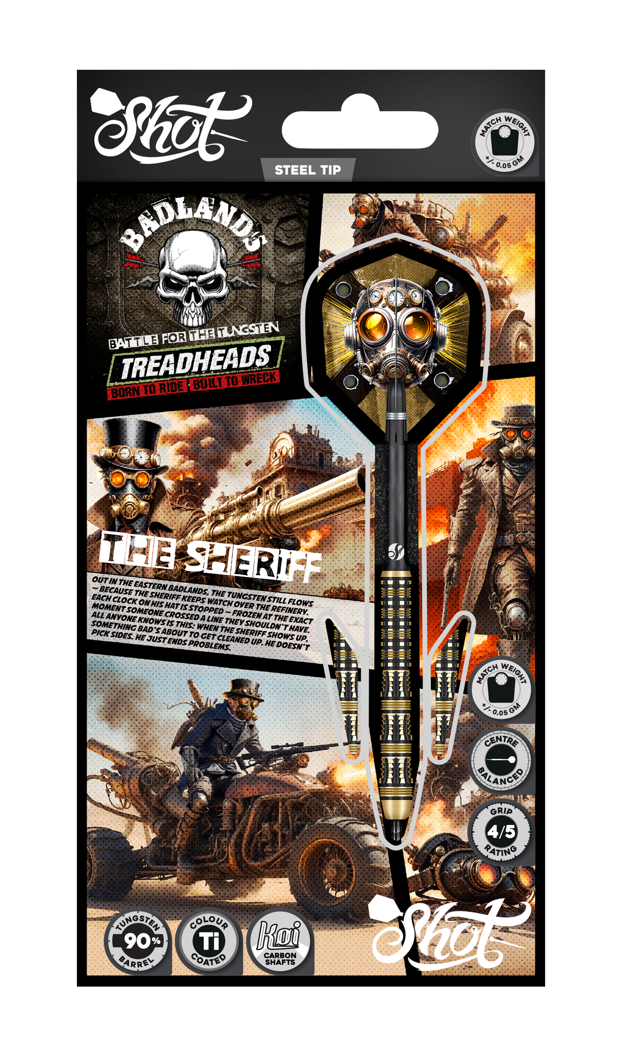 Shot - Badlands Sheriff - 90% Tungsten Darts