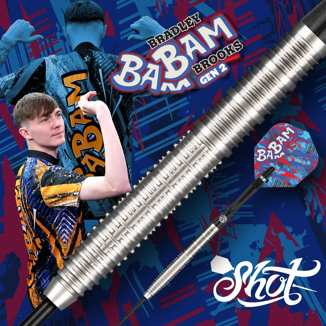 Shot - Pro Series Bradley Brooks Gen 2 - 90% Tungsten Darts