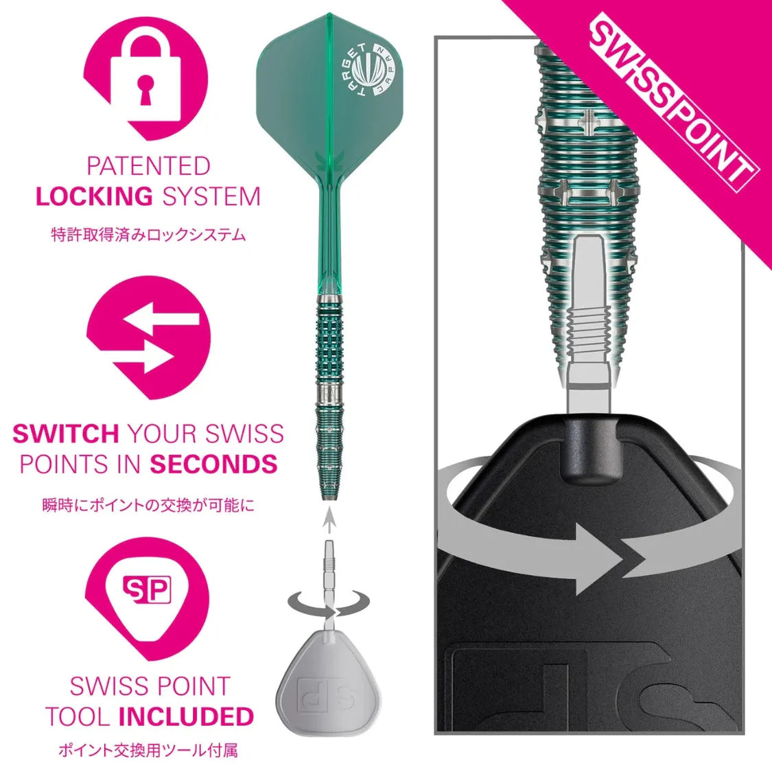 Target Japan - Mikuru Suzuki Gen 7 - 95% Tungsten Darts (SP)