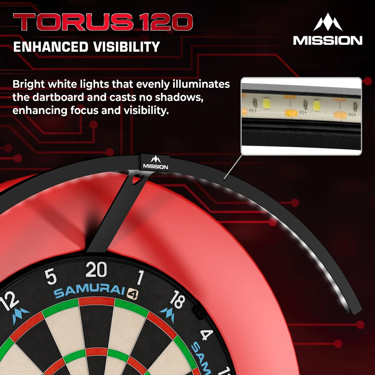 Mission - Torus 120 Dartboard Light