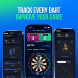 Autodarts App performance tracking with averages, checkouts, heatmaps and match statistics