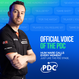 Huw Ware, official voice of the PDC, included as the premium caller with Autodarts Plus