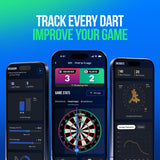 Autodarts App performance tracking with averages, checkouts, heatmaps and match statistics