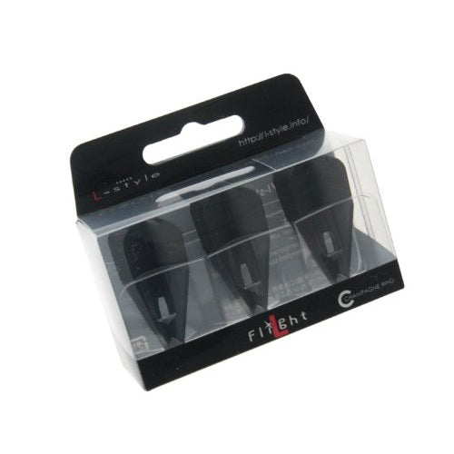 L-Style L8 Pro Bullet Flights - Black, packaging