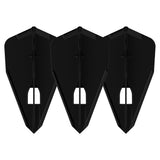 L-Style L8 Pro Bullet Flights - Black, set of three