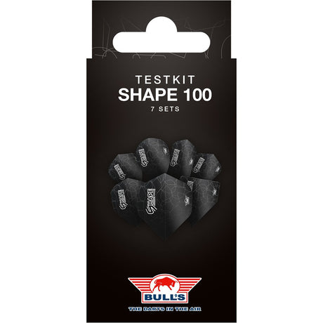 Bull's NL Shape Test Kit 100 Micron Mixed Flights - packaging