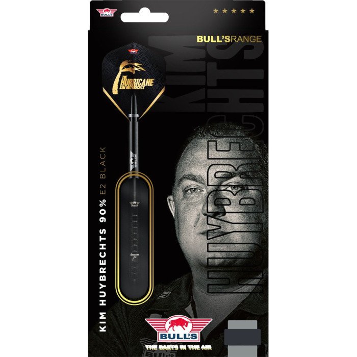 Bull's NL - Kim Huybrechts E2 Full Black - 90% Tungsten Darts