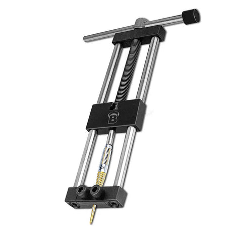 Steel tip dart repointer tool holding a dart barrel, full product view on white background, replacement equipment for dart tips