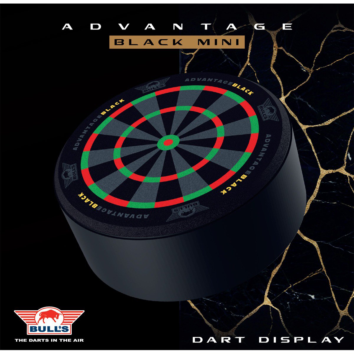Bull's NL Advantage Black Dart Dock - packaging front