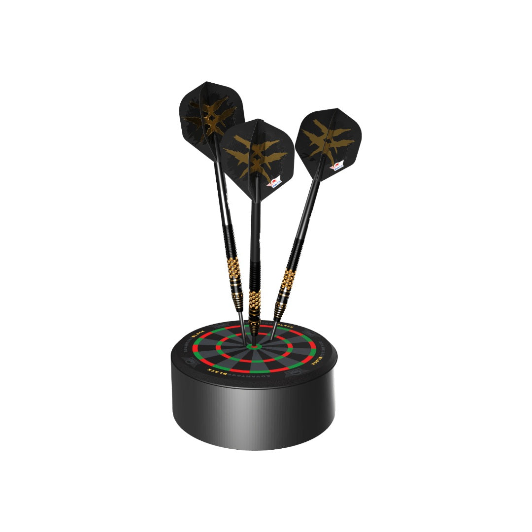 Bull's NL Advantage Black Dart Dock - mini sisal dartboard darts display stand