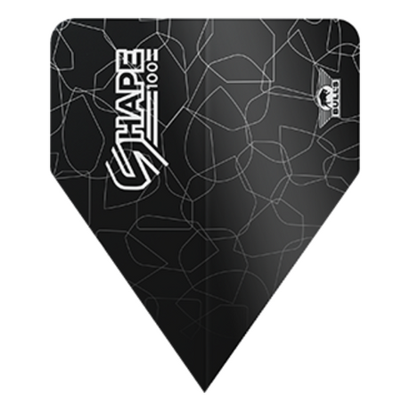 Bull's NL Shape 100 Black Delta Flights - 100 micron