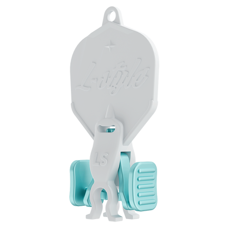 L-Style L-System Key-2 removal tool – three-quarter view with keychain