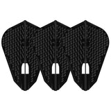 L-Style L9 Pro Dimple Flights - Black, set of three