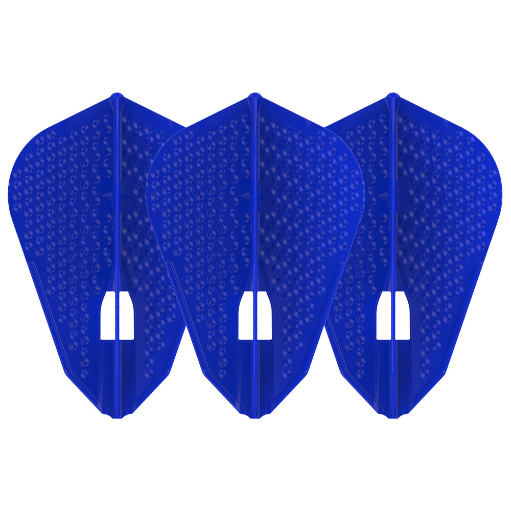 L-Style L9 Pro Dimple Flights - Blue, set of three