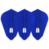 L-Style L9 Pro Dimple Flights - Blue, set of three