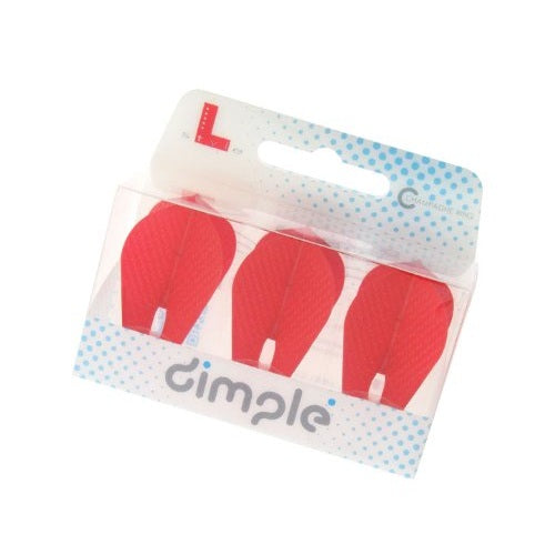 L-Style L9 Pro Dimple Flights - Red, packaging