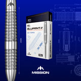 Mission BLUPRNT FORMD 90% tungsten darts - packaging artwork