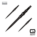 Harrows Apex Spire Elite Series Quick Points in black, 35mm, set of three