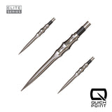 Harrows Apex Spire Elite Series Quick Points in silver, 30mm, set of three