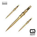 Harrows Apex Spire Elite Series Quick Points in gold, 35mm, set of three
