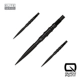 Harrows Axis Elite Series Quick Points in black, 30mm, set of three
