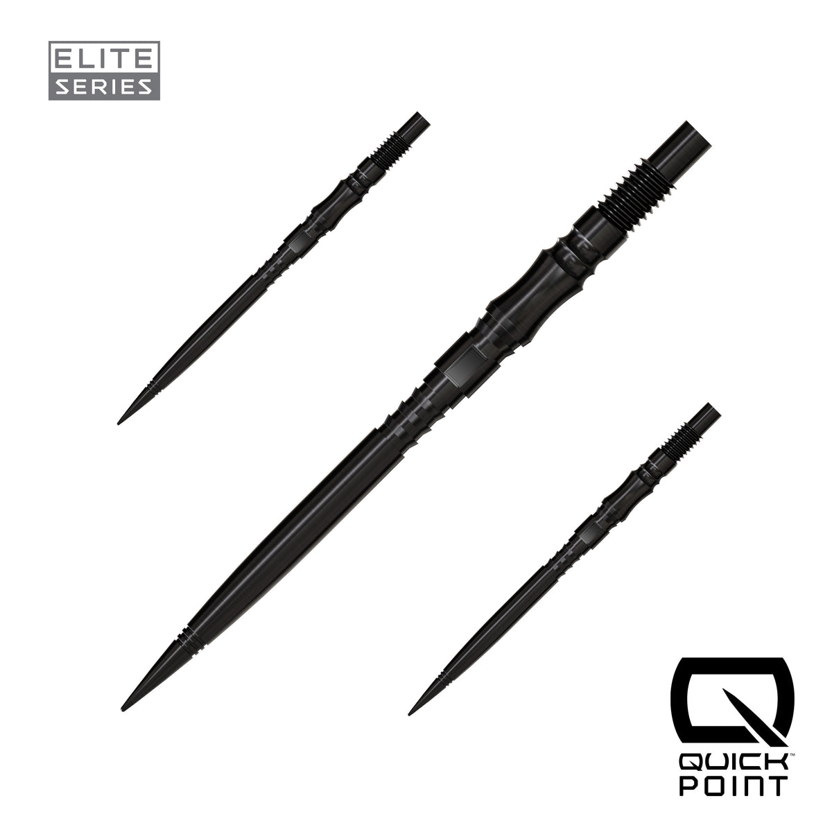Harrows Axis Elite Series Quick Points in black, 35mm, set of three