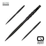 Harrows Axis Elite Series Quick Points in black, 40mm, set of three