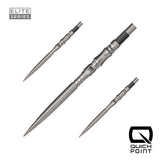 Harrows Axis Elite Series Quick Points in silver, 35mm, set of three