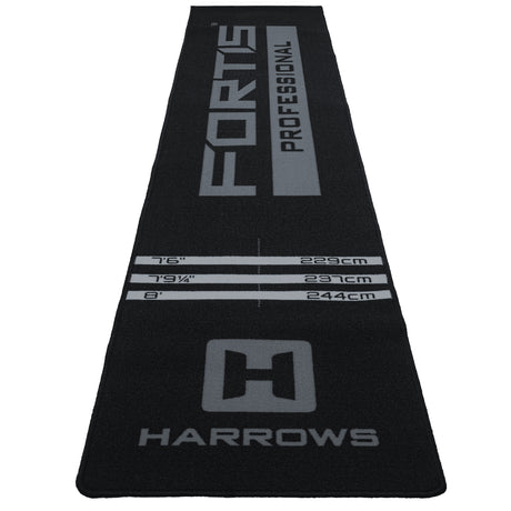 Harrows Fortis dart mat in grey with official throw lines