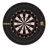 Harrows Fortis dartboard surround fitted around a dartboard