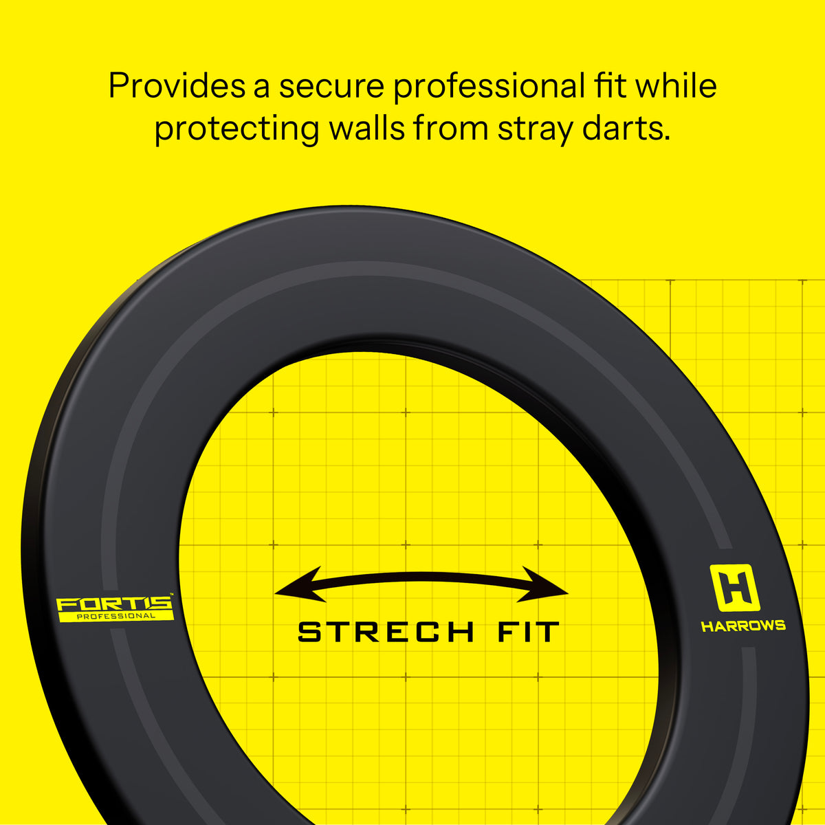 Fortis dartboard surround stretch fit and centre line indicator