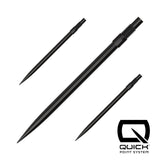 Black Harrows Quick Points, 40mm, set of three shown on a white background