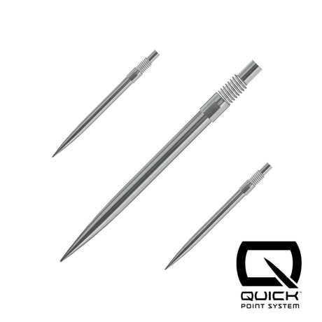 Silver Harrows Quick Points, 30mm, set of three shown on a white background