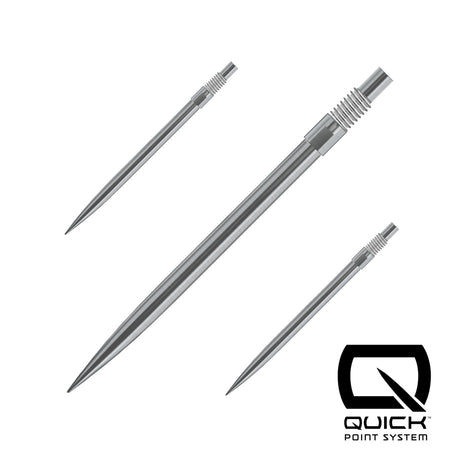 Silver Harrows Quick Points, 35mm, set of three shown on a white background