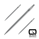 Silver Harrows Quick Points, 40mm, set of three shown on a white background