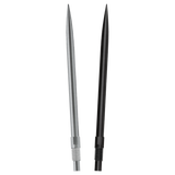 Harrows Quick Points fanned in both finishes - silver and black - on a white background