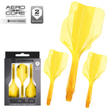 Yellow Harrows Solo No.2 integrated flights, set of three with Aero Core packaging