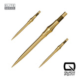 Harrows Spire Elite Series Quick Points in gold, 35mm, set of three